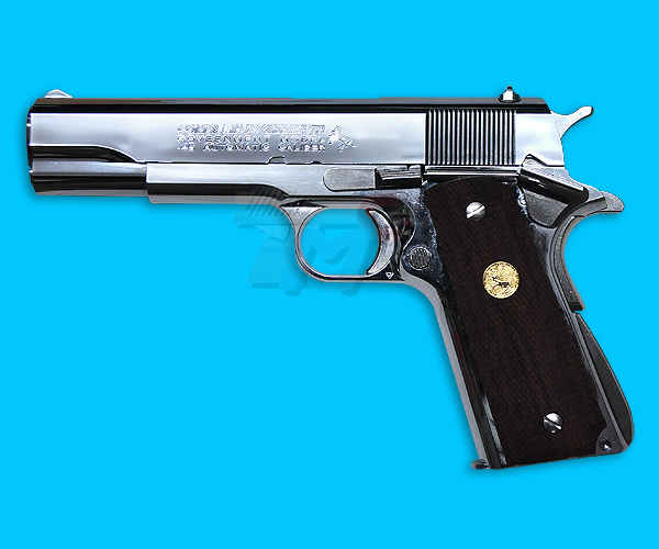 Tokyo Marui Colt Government Mark IV Series'70 Gas Blow Back (Nickel Model) - Click Image to Close