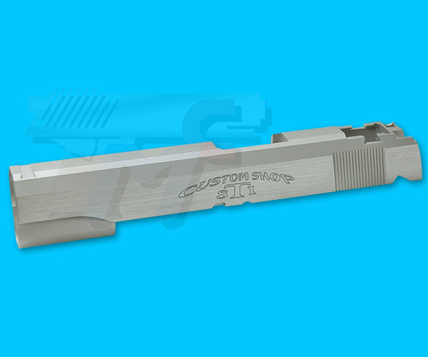 Creation Aluminum Standard Slide for Marui Hi-Capa 5.1(STI Custom, Silver) - Click Image to Close