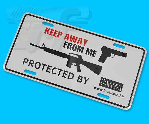 KWA DECO Car Licence Plate - Keep Away From Me - Click Image to Close