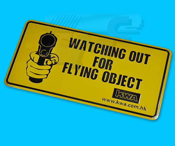 KWA DECO Car Licence Plate - Watch Out for Flying Object - Click Image to Close