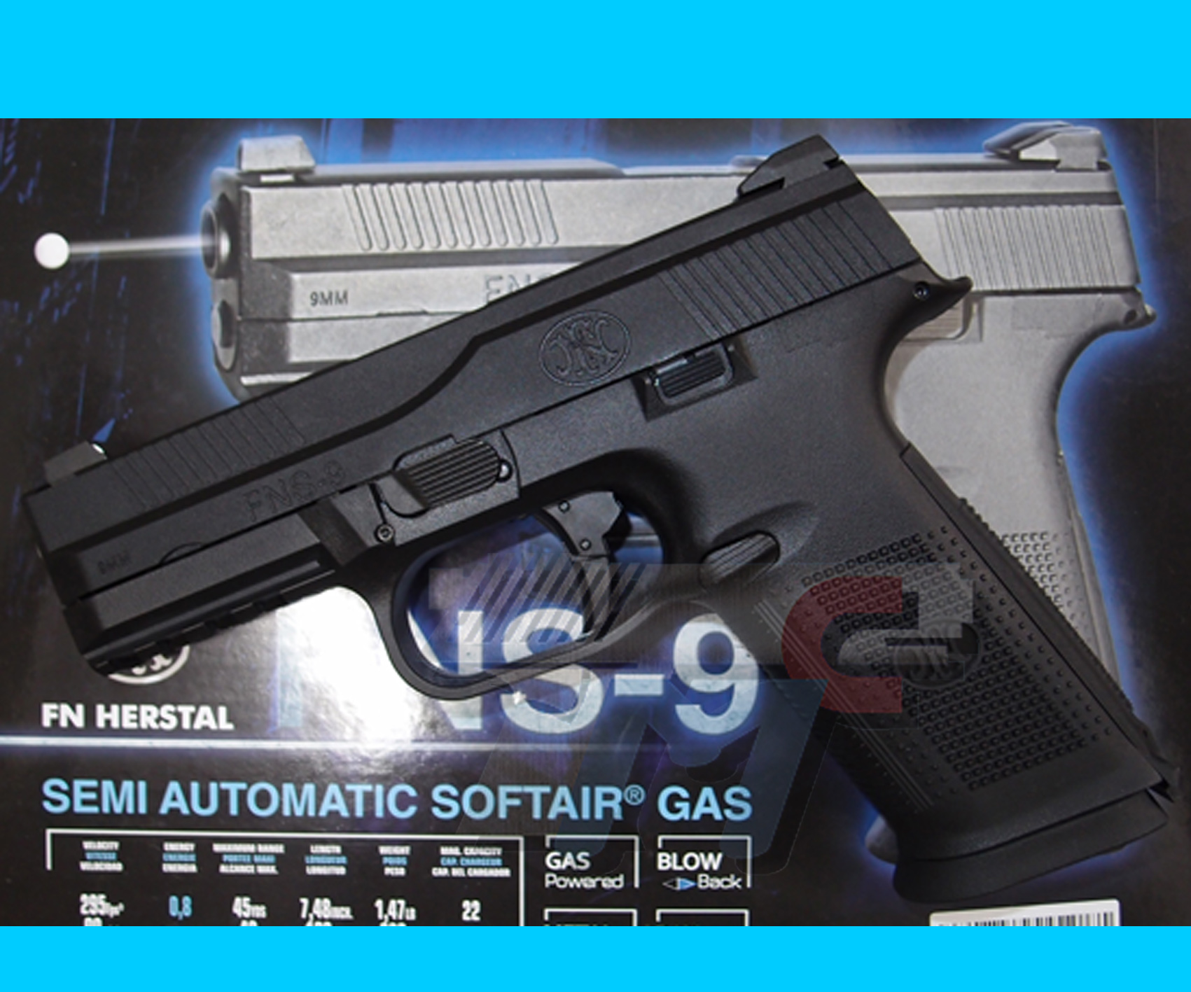Cyber Gun FN Herstal FNS-9 Gas Blow Back (Per-Order) - Click Image to Close