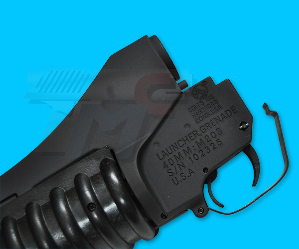 G&P Military Type M203 Grenade Launcher for M4/M16 AEG(Long) - Click Image to Close