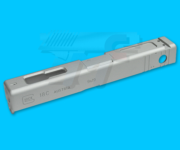 Shooters Design Cobra Aluminum Slide for Marui G18C AEP(Silver) - Click Image to Close
