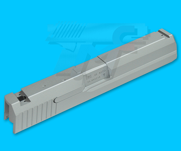 Shooters Design USP .45 Auto Aluminum Slide for Marui USP AEP(Silver) - Click Image to Close