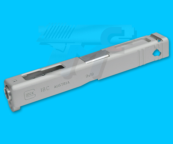 Shooters Design Aluminum Slide Set for Marui G18C GBB(Silver) - Click Image to Close