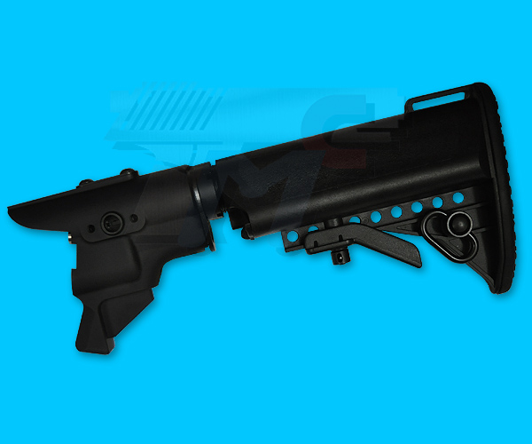 G&P Gas Charging Collapsible Stock Set for Marui M870 Shotgun(Black) - Click Image to Close
