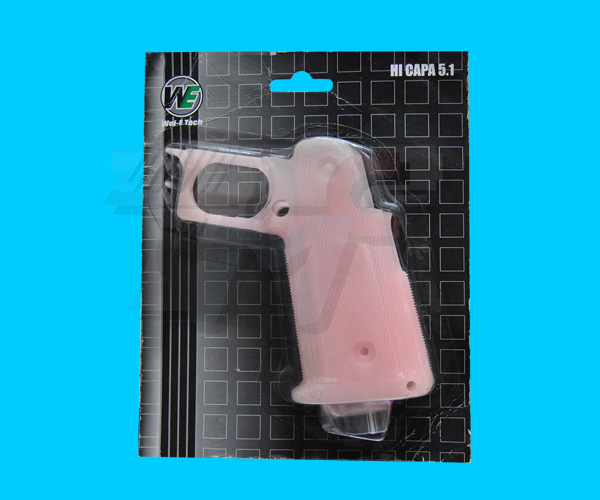 WE Custom Grip for Marui Hi-Capa / WE Hi Capa(Pink) - Click Image to Close