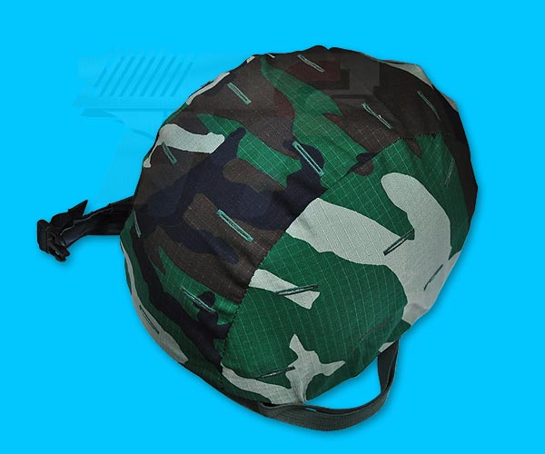 Mil-Force Helment Cover(Woodland) - Click Image to Close