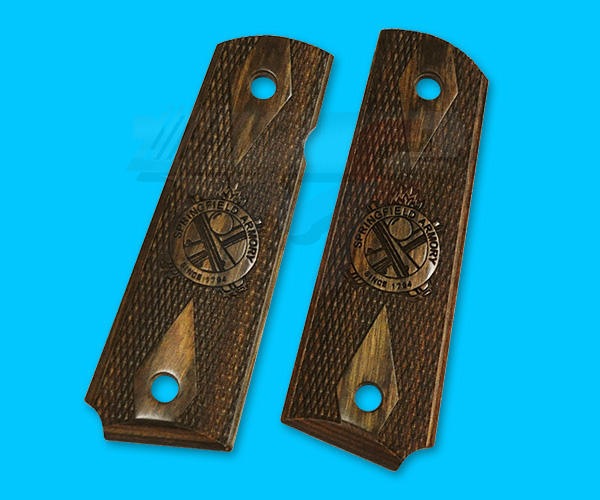 Altamont Springfield Wood Grip for M1911 Series(Brown) - Click Image to Close
