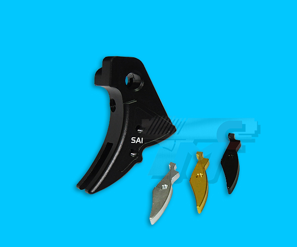 Guns Modify Aluminum SAI-Style Adjustable Trigger for Marui G Series(Version 2/Black) - Click Image to Close