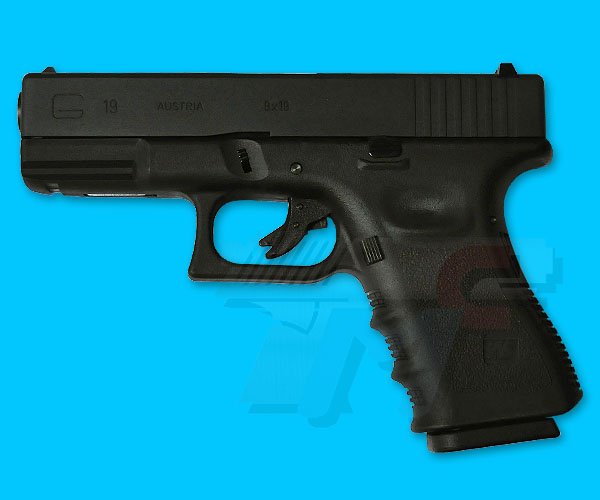 WE G19 Gas Blow Back Pistol(Black) - Click Image to Close