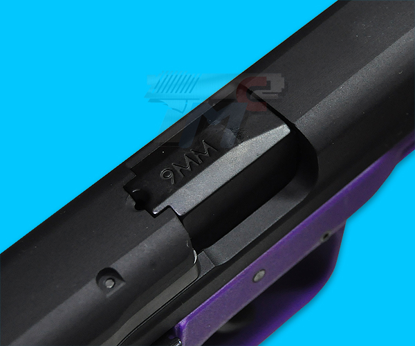WE MP Compact Gas Blow Back(Dual Magazine)(Purple) - Click Image to Close