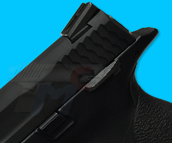 WE MP Big Bird Gas Blow Back Pistol(Semi / Full Auto)(Black) - Click Image to Close