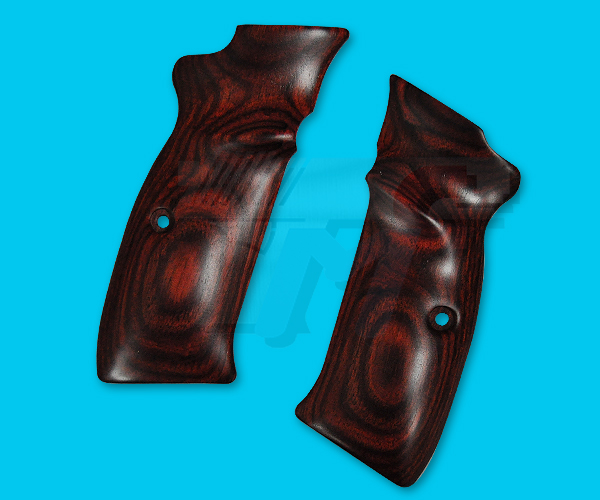 Altamont Wood Grip for CZ75(Red) - Click Image to Close