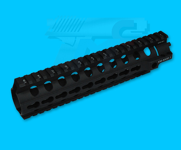 GHK 9.5inch Aluminum Keymod MOD-1 Rail for M4 Airsoft - Click Image to Close