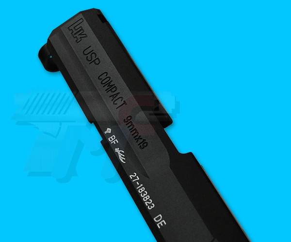 Mafioso Arms USP Compact Aluminum Slide Set for Marui USP Compact (9mm / Black) - Click Image to Close