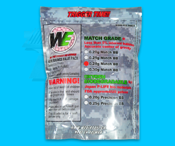 WE 4000rds 0.28g Match BB - Click Image to Close