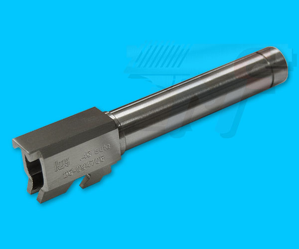 RA TECH CNC Steel Outer Barrel for KSC/KWA HK45(Silver) - Click Image to Close