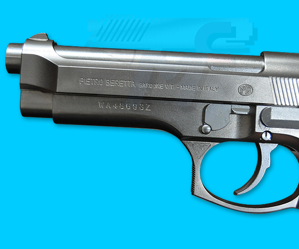 Western Arms M9 Fix Gas Pistol(Silver) - Click Image to Close