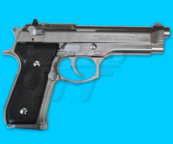 Western Arms M9 Fix Gas Pistol(Silver) - Click Image to Close