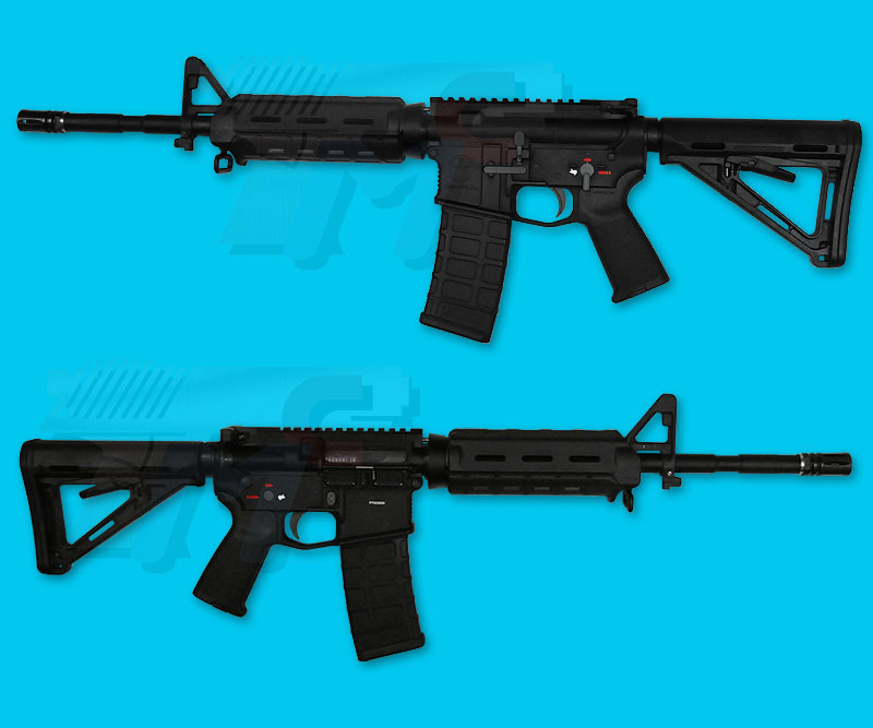 G&P MOE M4 Carbine Gas Blow Back(Black)(New Version) - Click Image to Close