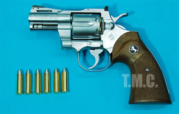 Kokusai Colt Python .357 Magnum 2.5inch Model Revolver(Silver) - Click Image to Close