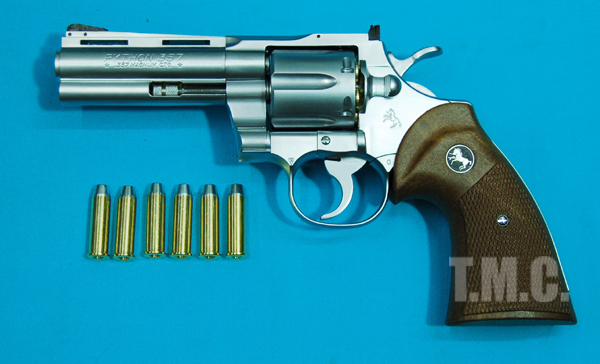 Kokusai Colt Python .357 Magnum 4inch Revolver(Silver) - Click Image to Close