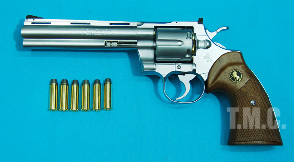 Kokusai Colt Python .357 Magnum 6inch Model Revolver(Silver) - Click Image to Close