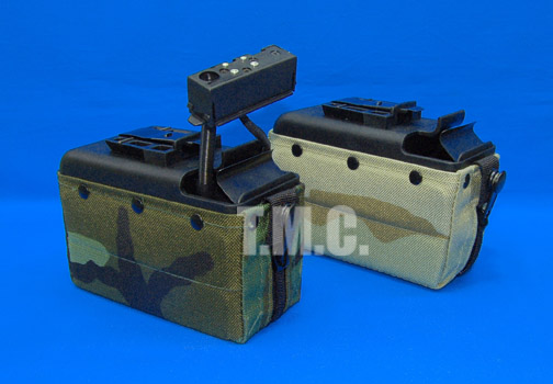MAG 2000rd Electric Pouch for Star 249(Woodland Camo / Tan) - Click Image to Close