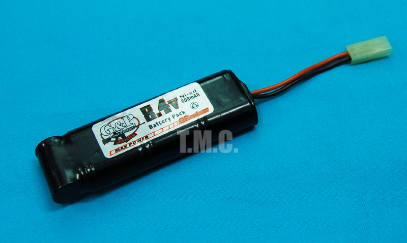 G&P 8.4v 600mAh Mini Type Battery - Click Image to Close