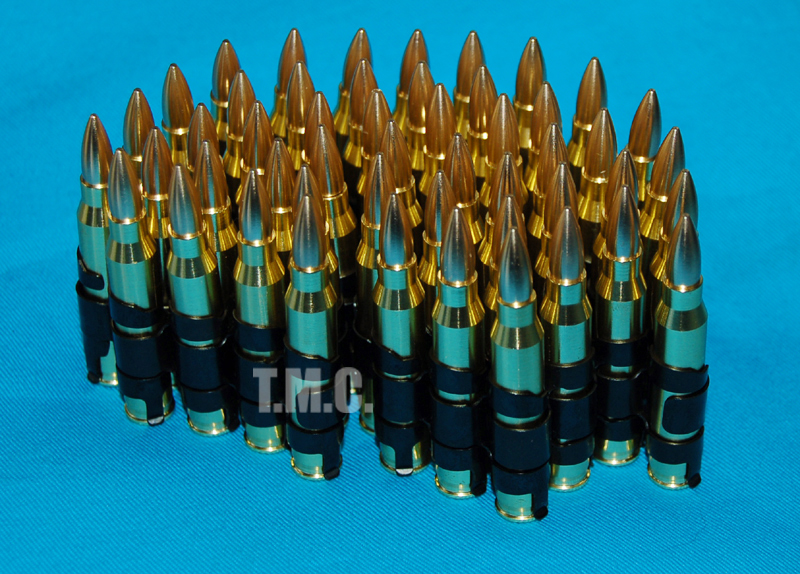 G&P M249 5.56 Dummy Cartridge Belt (50 Cartridges) - Click Image to Close