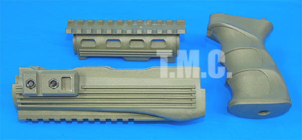 G&P AK47 Handguard with Grip(OD) - Click Image to Close