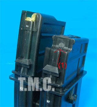 Hero Arms Electric Double Magazine(1000rd) for 36C Series(Sound Control) - Click Image to Close