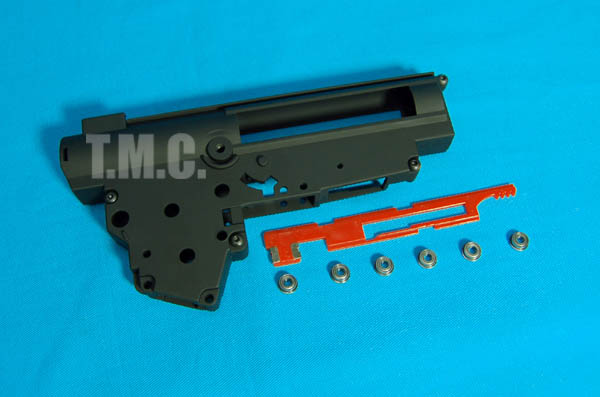 King Arms Ver.3 7mm Bearing GearBox with AK Selector Plate - Click Image to Close