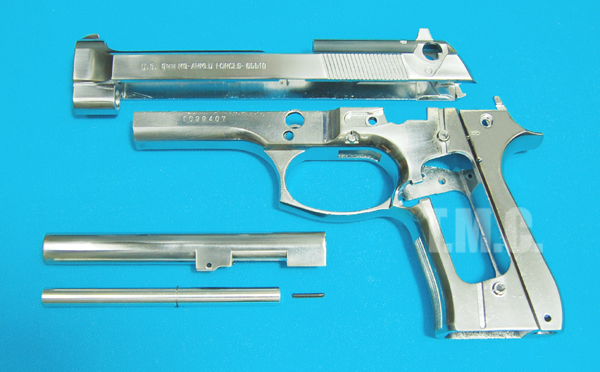Zeke M92F Slide & Frame Set(Silver) - Click Image to Close