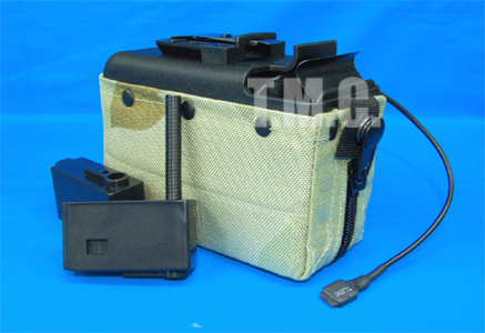 MAG 2000rd Electric Pouch for Top/Classic Army 249(TAN) - Click Image to Close