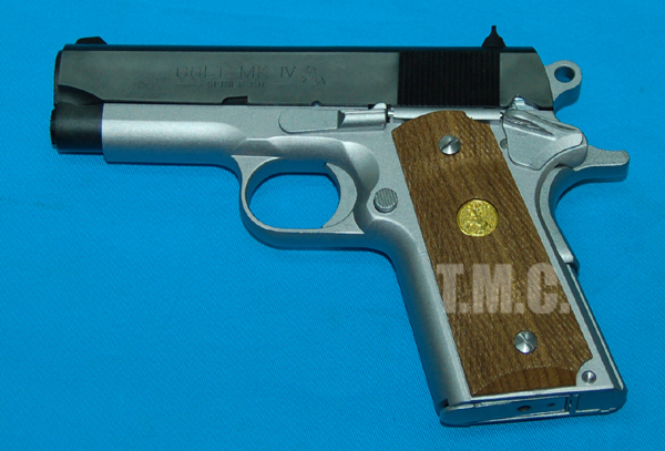 Western Arms Colt Government MK IV Series 80 Officer DX Silver - Click Image to Close