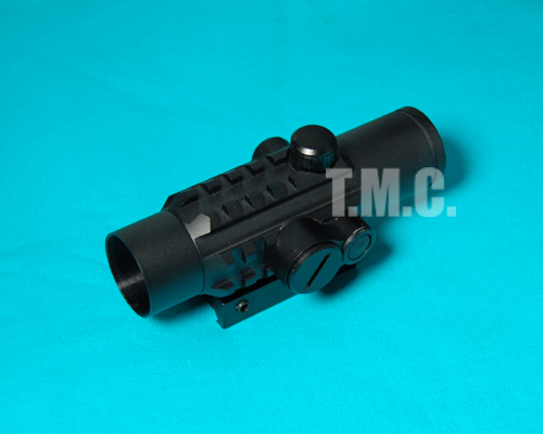 Creation 1 x 28 Tripe Rail Red Dot - Click Image to Close