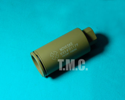 Madbull Noveske KX3 Adjustable Amplifier Flash Hider(TAN) - Click Image to Close