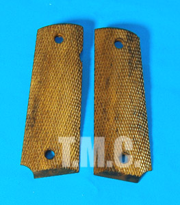 Carom Wood Grip for Marui M1911A1(Full Checkers) - Click Image to Close