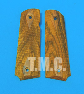 Carom Wood Grip for KSC M1911A1 Series(Diamond Checkers) - Click Image to Close