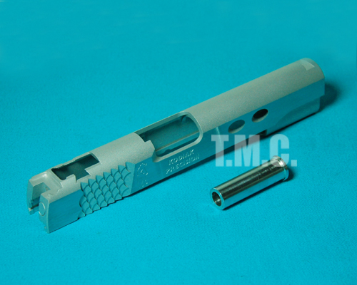 Creation Aluminum Slide for Hi-Capa 5.1 & M1911A1 - Bear Fish Scale 2 Hole(Silver) - Click Image to Close