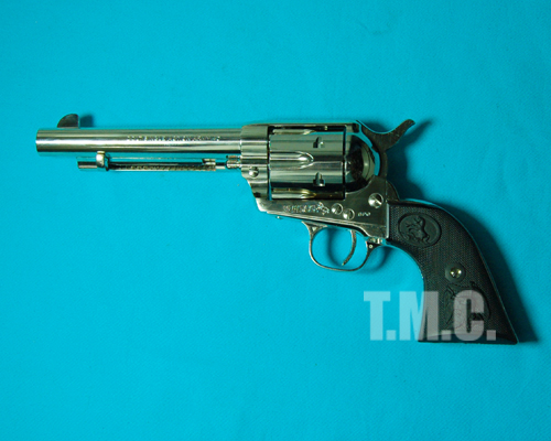 TANAKA Colt Single Action Army .45 5 1/2inch Plastic Model Gun(Nickel Finish) - Click Image to Close