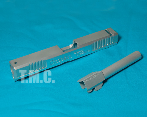 Creation Aluminum Slide for Marui G17 - Caspian & Shuey Custom(Silver) - Click Image to Close