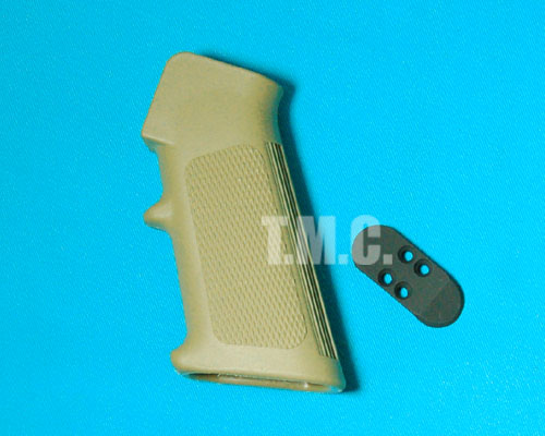 G&P M16A2 Grip with Metal Grip Cover for Systema M4(Sand) - Click Image to Close