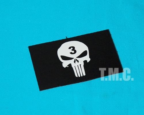 DD 3 Skull Patch(Black) - Click Image to Close