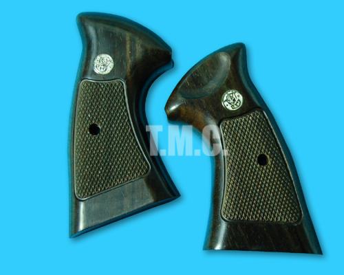 Carom Wood Grip with Medal for Tanaka S&W M29(Square) - Click Image to Close