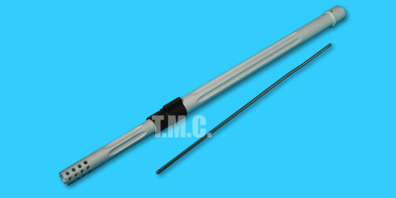 DYTAC 20inch SPR Outer Barrel Assemble for Systema PTW(Silver) - Click Image to Close