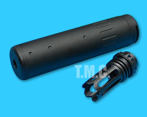DYTAC SCAR QD Silencer with SCAR Flashider(14mm+)(Black) - Click Image to Close