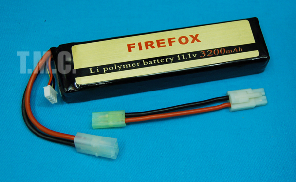 Firefox 11.1v 3200mAh (15C) Li-Polymer Battery Pack with Charger Set - Click Image to Close